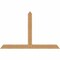 Ekena Millwork Portland Timber Gable Bracket, Western Red Cedar, 84"W x 53"H x 5 1/2"D x 5 1/2"F, 15/12 Pitch GBW084X53X0606POR00SWR - alternate 1